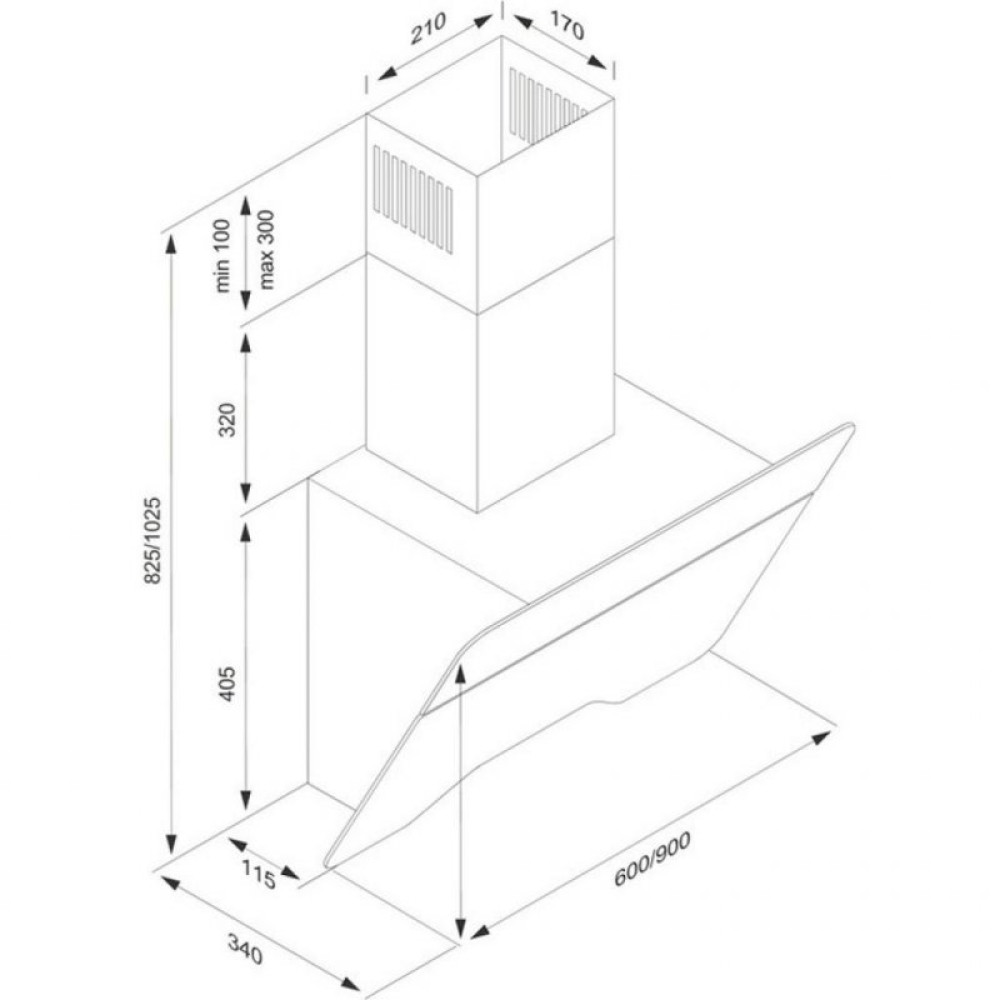 Витяжка кухонна Kernau KCH 3661 B