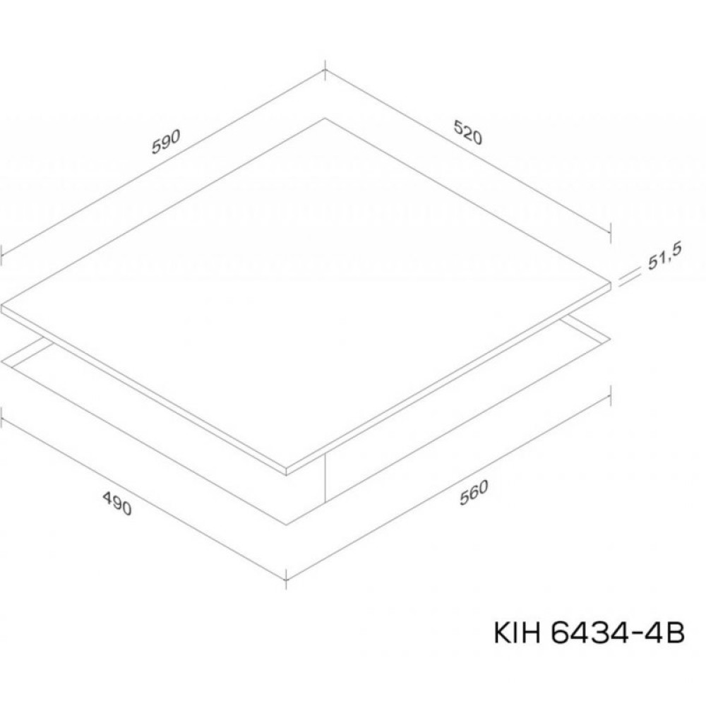 Варочная поверхность Kernau KIH 6434-4B