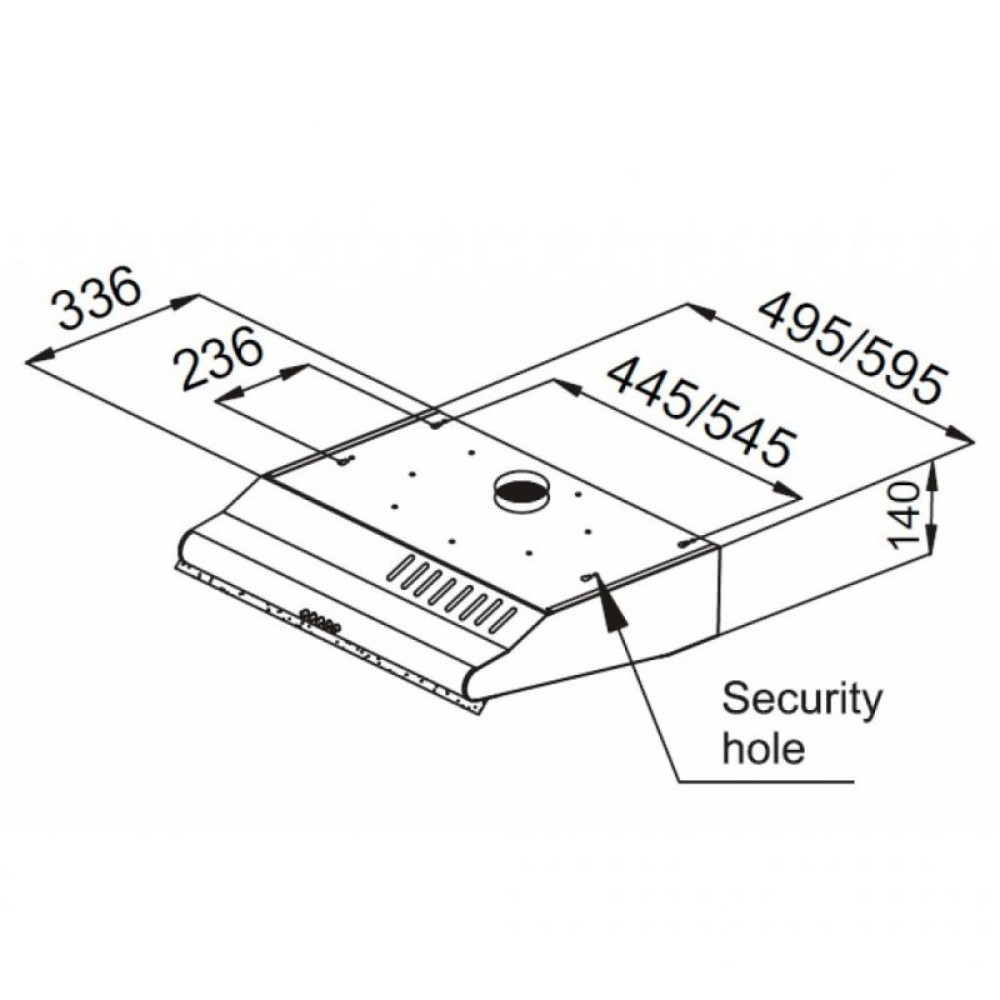 Вытяжка кухонная PYRAMIDA WHX 50 BL