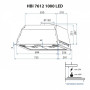Витяжка кухонна Minola HBI 7612 I 1000 LED
