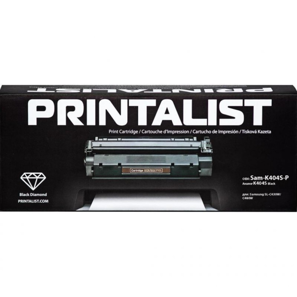 Картридж PRINTALIST Samsung CLP-365/CLX-3305/3305FN, SU120A Black (Sam-K406S-PL)