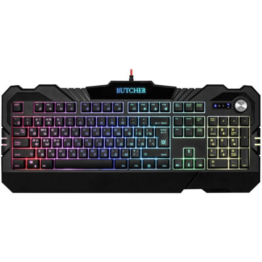 Клавіатура Defender Butcher GK-193DL RGB USB RU Black (45193)
